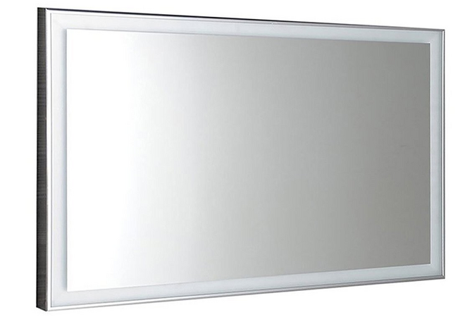 LUMINAR LED podsvícené zrcadlo v rámu 1200x550mm, chrom