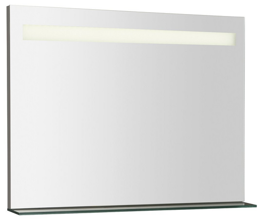 BRETO LED podsvícené zrcadlo s policí 800x608mm