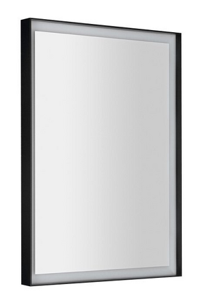 SORT LED podsvícené zrcadlo 47x70cm, černá mat