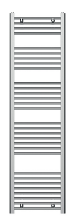 Otopné těleso 450 mm rovné - chrom