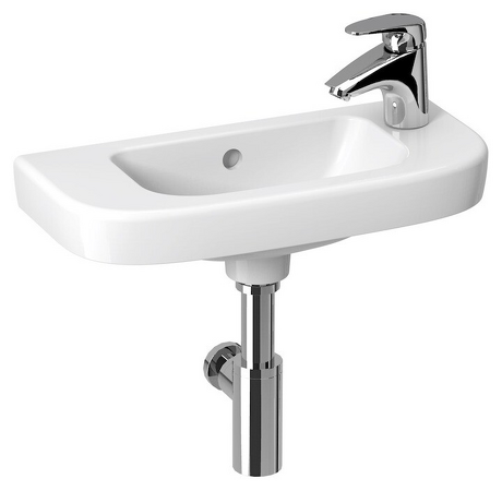 Umývátko, baterie vlevo/vpravo Deep by Jika Bílá/s 1 otvorem pro baterii vpravo H8156150001061