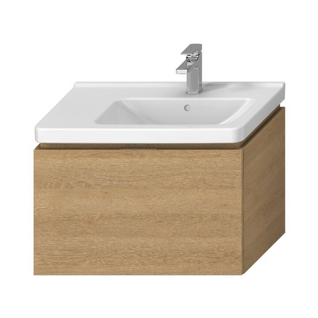 Skříňka pod asymetrické umyvadlo 750x450 mm, 1-2 zásuvky Cubito pure Dub H40J4254045191