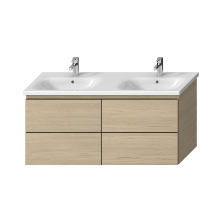 Skříňka pod dvojumyvadlo 1300 mm, 4 zásuvky Mio Bílá H40J7184015001