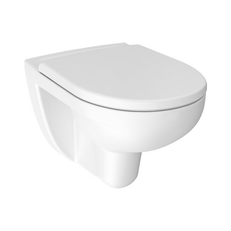 Závěsný klozet, Rimless, horizontální odpad Lyra Plus Bílá H8213840000001