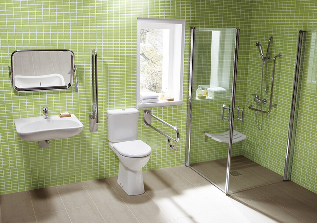 Sprchová sedačka, závěsná, sklopná, nerez/plast  Universum Nerez H3897180030001