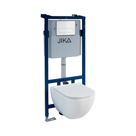 WC system pro závěsné klozety se samonosným ocelovým rámem Modul Creme bílá H8956520000001