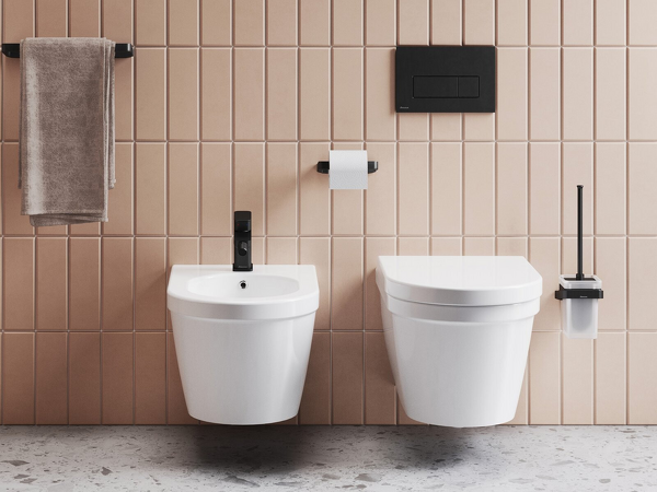 WC tlačítko Uni Slim černé