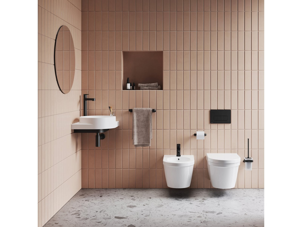 WC tlačítko Uni Slim černé