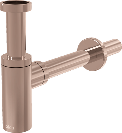 Sifon umyvadlový DN32 DESIGN, RED GOLD-lesk