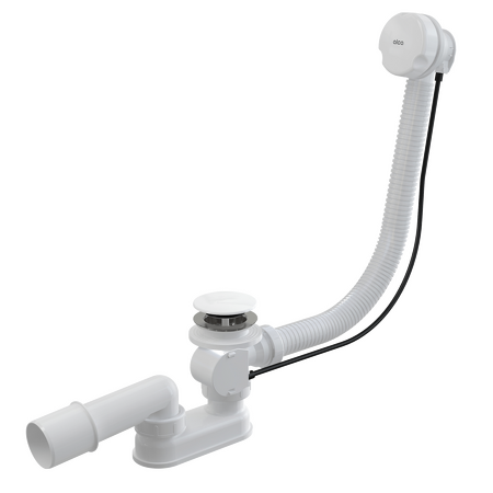 Sifon vanový automat komplet, bílá