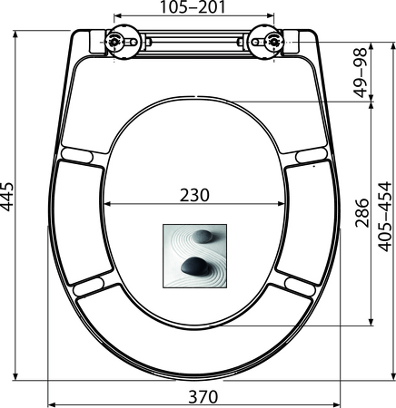 WC sedátko univerzální SOFTCLOSE, Duroplast