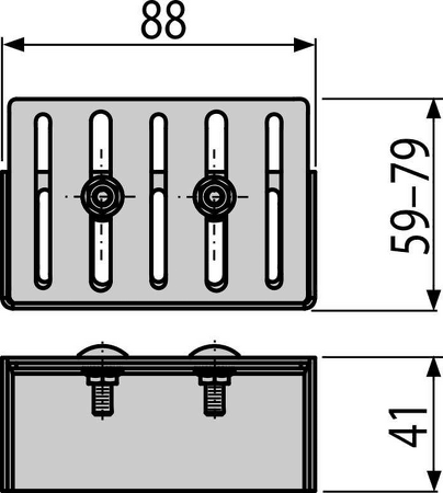 Koncovka drenážního žlabu 75 mm, pozinkovaná ocel