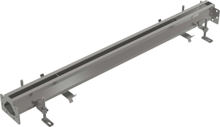 Průmyslový štěrbinový žlab 1 m, nerez AISI 304