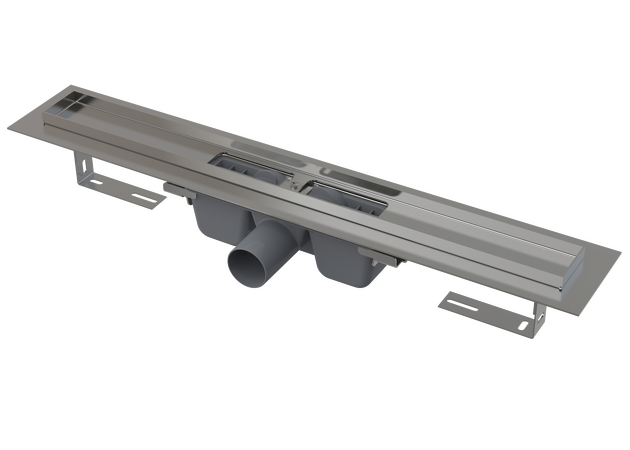 Podlahový žlab s okrajem pro perforovaný rošt