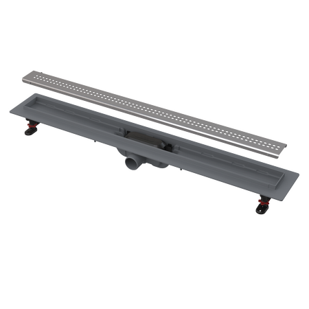 Podlahový žlab s okrajem pro perforovaný rošt