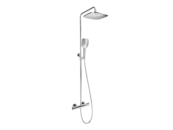TE 093.01/150 Sprchový sloup 300 s termostatickou baterií, posuvný - chrom
