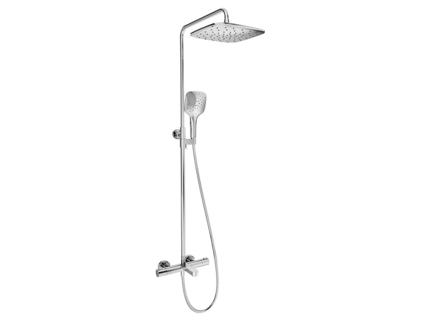 TE 092.01 Sprchový sloup vanový Termo 300, s bat. a setem - chrom