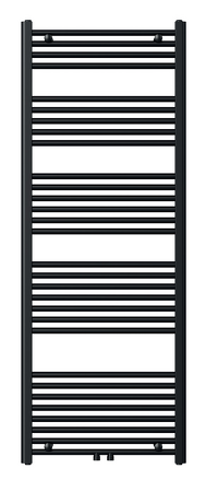 Otopné těleso černé - rovné, středové připojení