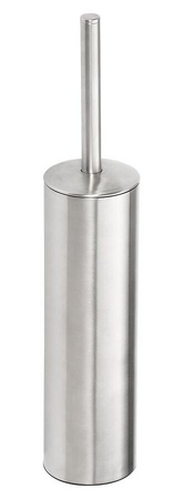 X-STEEL WC štětka černá nástěnná / na postavení, broušený nerez