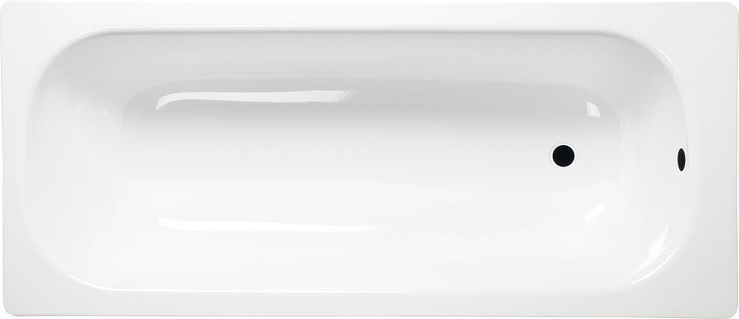 Obdélníková smaltovaná vana 120x70x39cm, bílá