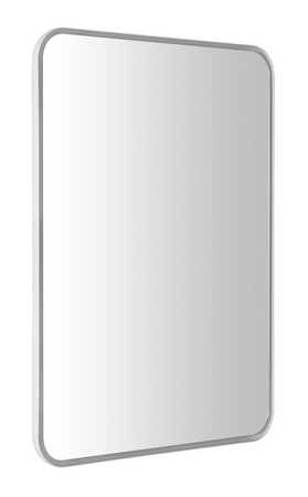 FLOAT zaoblené LED podsvícené zrcadlo v rámu 500x700mm, bílá