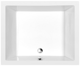 DEEP hluboká sprchová vanička, obdélník 110x90x26cm, bílá náhledová fotka produktu
