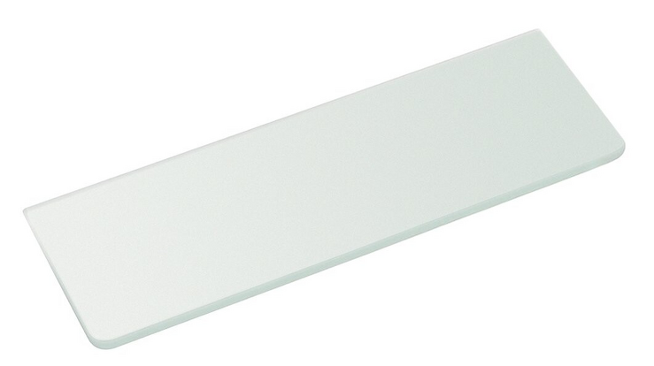 Police 200x100x8mm, mléčné sklo