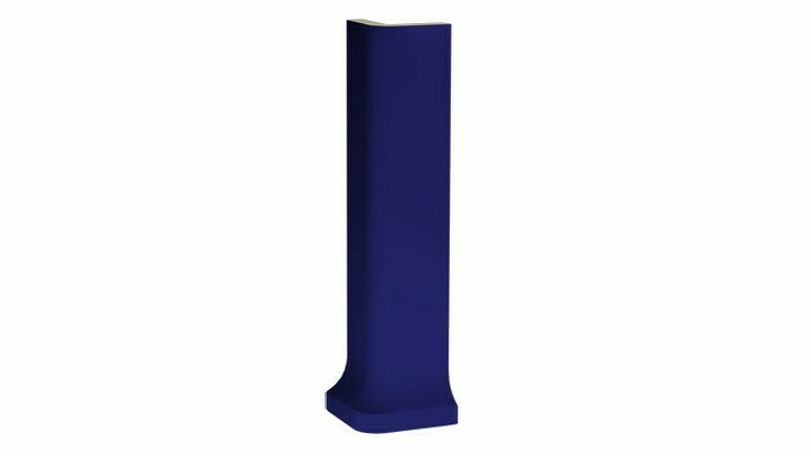 Color Two, GSERI005, sokl s požlábkem-vnější roh, 20 x 3 cm, tmavě modrá