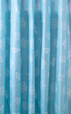 Sprchový závěs 180x200cm, polyester, modrá, mušle náhledová fotka produktu