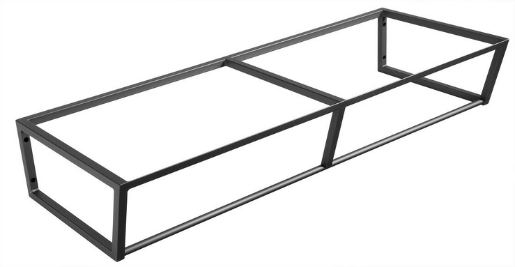 SKA konstrukce pod umyvadlo/desku 1200x200x460mm, černá mat