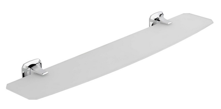 AIDA skleněná police 560mm, chrom