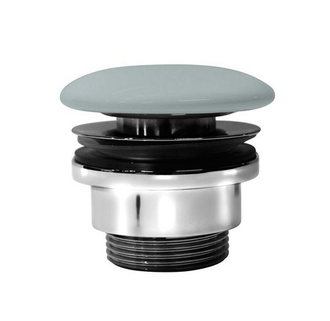 GSI umyvadlová výpust 5/4“, neuzavíratelná, tl.5-65 mm, keramická krytka, ghiaccio mat