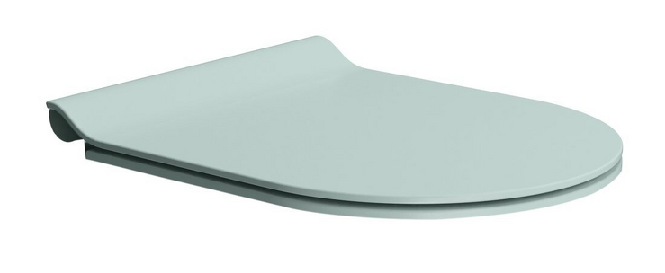 WC sedátko, SLIM, Soft Close, ghiaccio mat/chrom