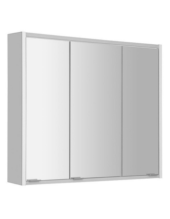 BATU galerka 80x71x15 cm, 2x LED osvětlení, bílá