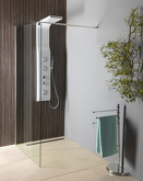 WALK-IN zástěna jednodílná k instalaci na zeď, 700x1900 mm, sklo čiré náhledová fotka produktu