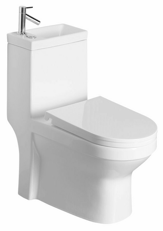 Aqualine HYGIE WC kombi s umývátkem, vč. PP sedátka