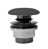 GSI umyvadlová výpust 5/4“, click-clack, keramická zátka, černá mat náhledová fotka produktu