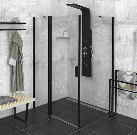 Zoom Line Black obdélníkový sprchový kout 1100x800mm L/P varianta
