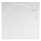 LARCA sprchová vanička z litého mramoru, čtverec, 100x100x3cm náhledová fotka produktu