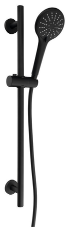 Sprchová souprava, posuvný držák 700mm, černá mat