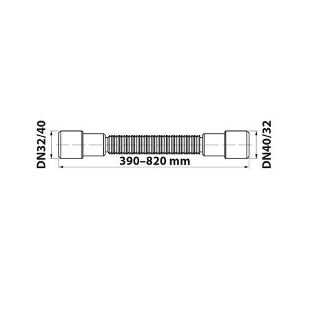 Flexi dopojení 40/32-32/40