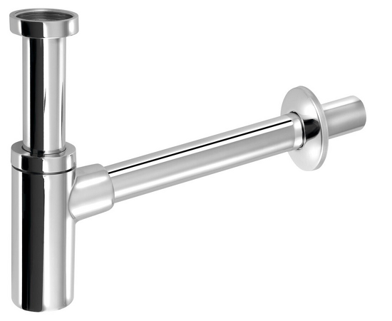 Umyvadlový sifon 5/4", DN32mm kulatý, chrom