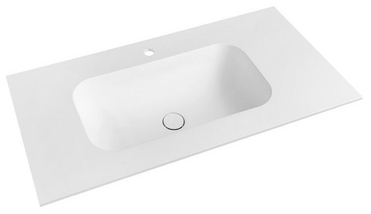 TREOS umyvadlo 76,6x51,3 cm, rockstone, bílá mat