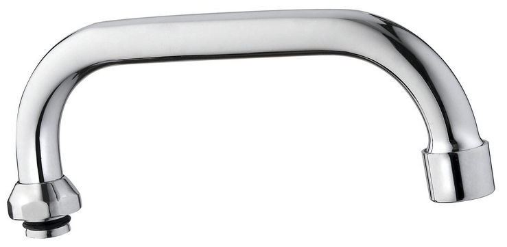 Universální výtokové ramínko k baterii, 176 mm, typ-U, chrom