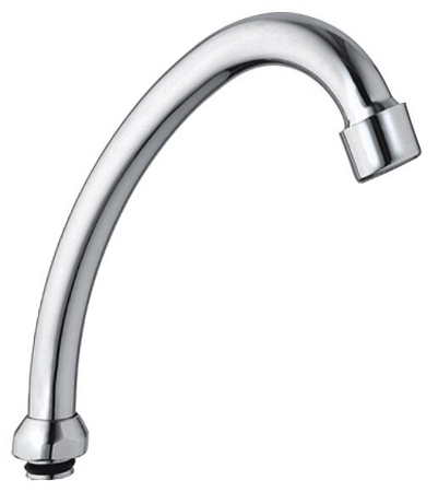 Universální výtokové ramínko k baterii, 135 mm, typ-J, chrom