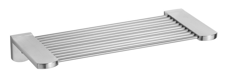 X-STEEL drátěná polička do sprchy, broušený nerez
