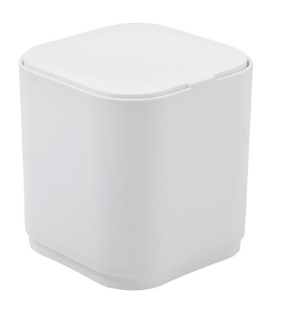 SEVENTY stolní odpadkový koš výklopný, plast ABS, bílá