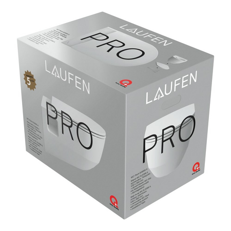 Laufen Pro - Závěsné WC se sedátkem Slim, Slowclose, Rimless, bílá
