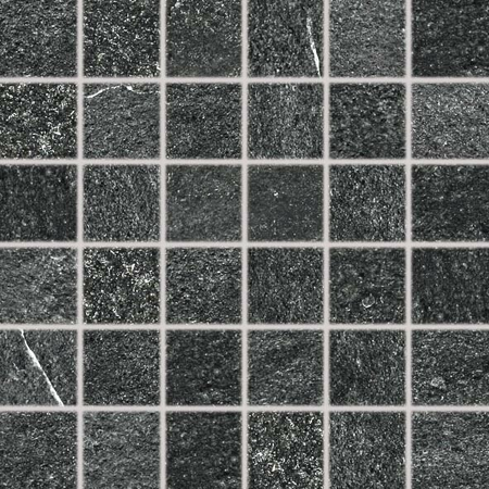 Quarzit, DDM06739, mozaika, 5 x 5 cm, černá