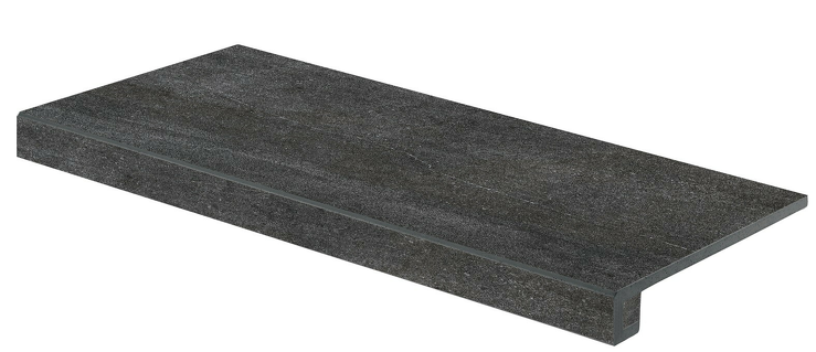 Quarzit, DCF84739, schodová tvarovka, 40 x 80 cm, černá